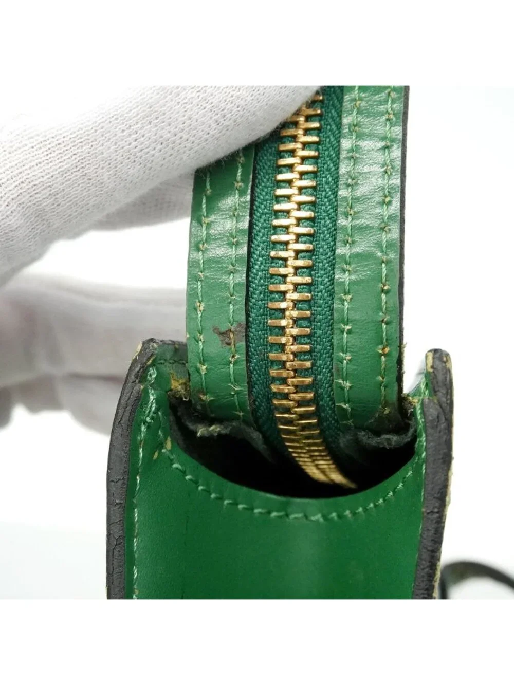 Louis Vuitton Handbag Epi Saint Jacques Borneo Green
